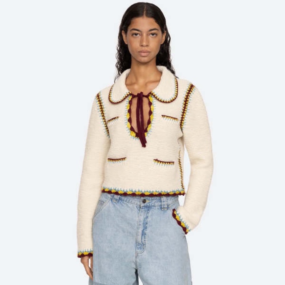 NWT $425 Sea NY Evan Knit Sweater - Picture 1 of 8